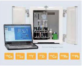 Nuclear Medicine Theranostic Synthesizer Small footprint in India Full automation Matches with all generators Labelling of radiometals As easy to use as a coffee machine