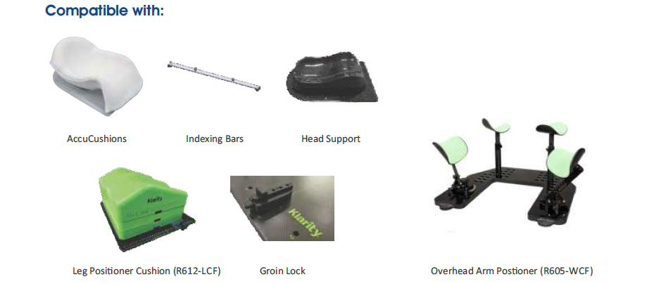 SRS SRT Treatment R630-SCF Shell Mould in India  with Patient Base Plate with Patient R630-SCF R-550TL R4618SHTF Hand Grip for side rail of Varian Elekta Siemens Linac Bite Block System Comfort Cushions Grip Rings